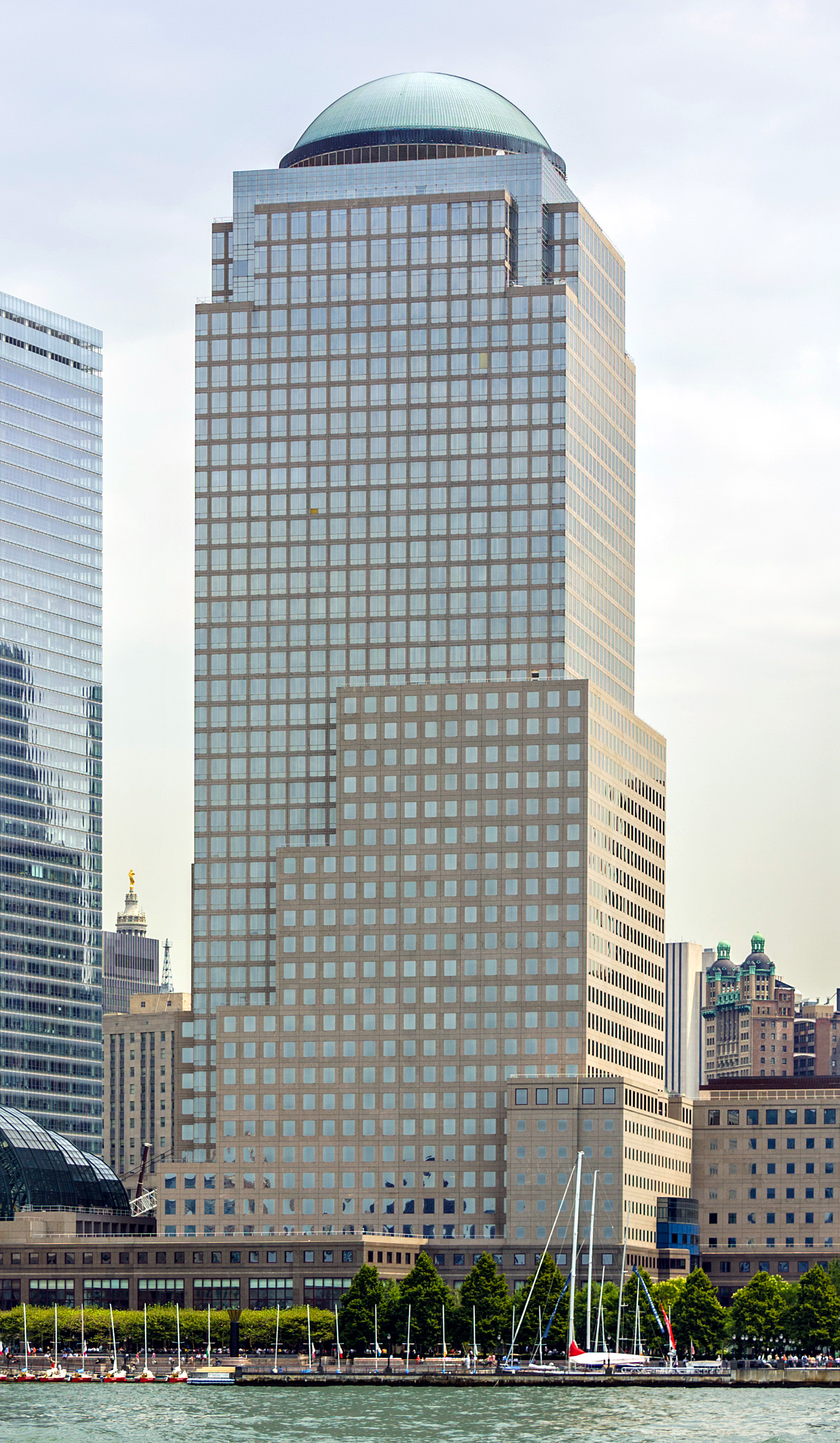 Two World Financial Center, New York City - View from Circle Line Boat Tour. © Mathias Beinling
